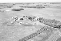 Aerial photograph of a farm near Edam, SK (49-19-W3)