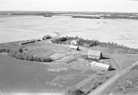 Aerial photograph of a farm near Edam, SK (27-48-19-W3)