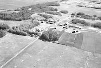 Aerial photograph of a farm near St. Walburg, SK