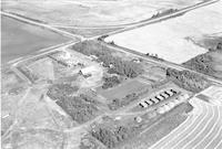 Aerial photograph of a farm near Highgate, SK (44-17-W3)