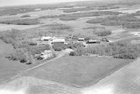 Aerial photograph of a farm near Speers, SK (43-11-W3)