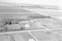 Aerial photograph of a farm near Blaine Lake, SK (45-7-W3)