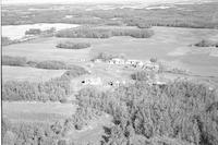 Aerial photograph of a farm near Shellbrook, SK (49-3-W3)