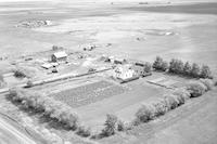 Aerial photograph of a farm near Ruddell, SK (42-14-W3)