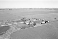 Aerial photograph of a farm near Revenue, SK (2-38-21-W3)
