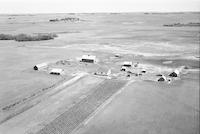 Aerial photograph of a farm near Lidden, SK (36-17-W3)