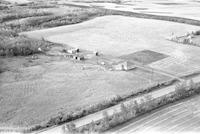 Aerial photograph of a farm near Blaine Lake, SK (45-7-W3)