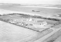 Aerial photograph of a farm near Mayfair, SK (46-12-W3)