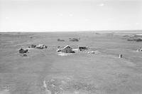 Aerial photograph of a farm near Speers, SK (6-43-11-W3)