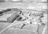 Aerial photograph of a farm near Shellbrook, SK (49-3-W3)