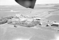 Aerial photograph of a farm near St. Walburg, SK (?)