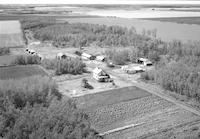 Aerial photograph of a farm near Dodsland, SK (34-21-W3)