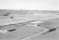 Aerial photograph of a farm near Shellbrook, SK