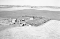 Aerial photograph of a farm near Maidstone, SK (47-23-W3)