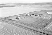 Aerial photograph of a farm near Maymont, SK (41-12-W3)