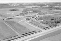 Aerial photograph of a farm near Shellbrook, SK (49-3-W3)