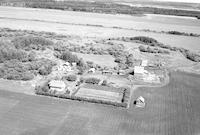 Aerial photograph of a farm near Shellbrook, SK (49-3-W3)