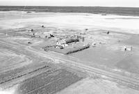 Aerial photograph of a farm near Borden, SK (41-8-W3)