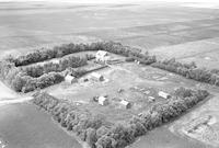 Aerial photograph of a farm near Mayfair, SK (46-12-W3)