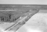 Aerial photograph of a farm near Borden, SK (41-8-W3)