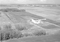 Aerial photograph of a farm near Borden, SK (41-8-W3)