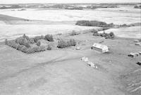 Aerial photograph of a farm in Saskatchewan (45-16-W3)