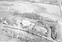 Aerial photograph of a farm near Maymont, SK (42-12-W3)