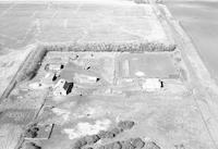 Aerial photograph of a farm in Saskatchewan (7-43-12-W3)