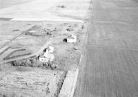 Aerial photograph of a farm in Saskatchewan (12-20-W3)