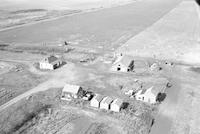 Aerial photograph of a farm in Saskatchewan (12-20-W3)