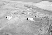 Aerial photograph of a farm in Saskatchewan (12-20-W3)