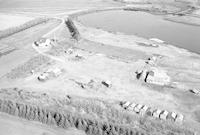 Aerial photograph of a farm in Saskatchewan (42-21-W3)