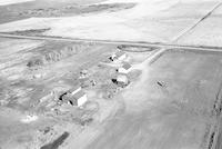 Aerial photograph of a farm in Saskatchewan (42-21-W3)