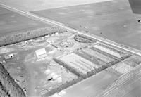 Aerial photograph of a farm in Saskatchewan (42-22-W3)