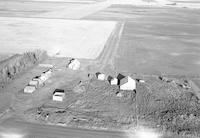 Aerial photograph of a farm in Saskatchewan (35-42-22-W3)