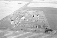 Aerial photograph of a farm in Saskatchewan (34-42-22-W3)