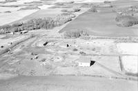 Aerial photograph of a farm in Saskatchewan (43-12-W3)