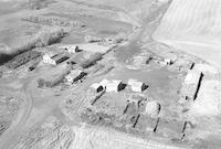 Aerial photograph of a farm in Saskatchewan (43-12-W3)