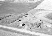 Aerial photograph of a farm near Richard, SK (30-43-12-W3)