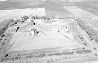Aerial photograph of a farm in Saskatchewan (30-43-12-W3)