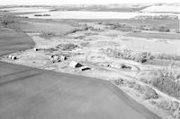 Aerial photograph of a farm in Saskatchewan (19-43-12-W3)