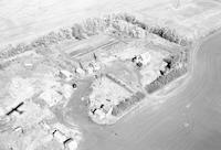 Aerial photograph of a farm in Saskatchewan (19-43-12-W3)