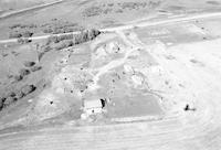 Aerial photograph of a farm near Richard, SK (9-43-12-W3)