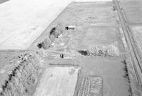 Aerial photograph of a farm near Richard, SK (6-43-12-W3)