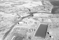 Aerial photograph of a farm in Saskatchewan (25-44-15-W3)