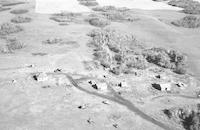 Aerial photograph of a farm in Saskatchewan (2-44-14-W3)