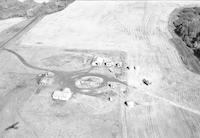 Aerial photograph of a farm in Saskatchewan (12-44-14-W3)