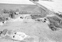 Aerial photograph of a farm in Saskatchewan (44-15-W3)