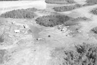 Aerial photograph of a farm in Saskatchewan (14-44-15-W3)