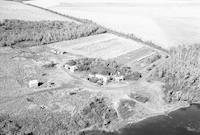 Aerial photograph of a farm in Saskatchewan (8-44-18-W3)